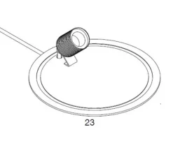 Lampe*Ebb and Flow Lampe cloche, Glow in a dome, transparent, base laiton, H25,5cm - transparent, laiton