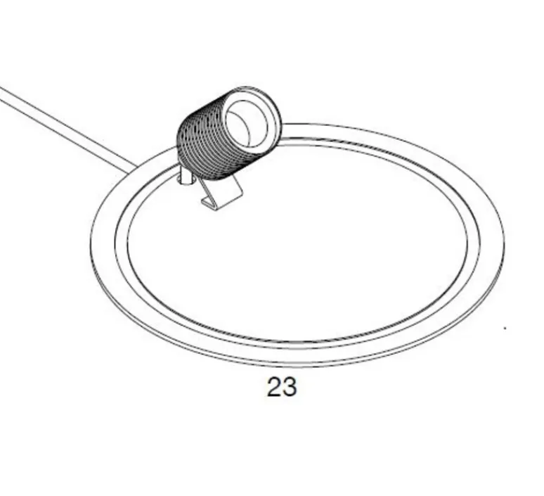 Lampe*Ebb and Flow Lampe cloche, Glow in a dome, transparent, base laiton, H25,5cm - transparent, laiton