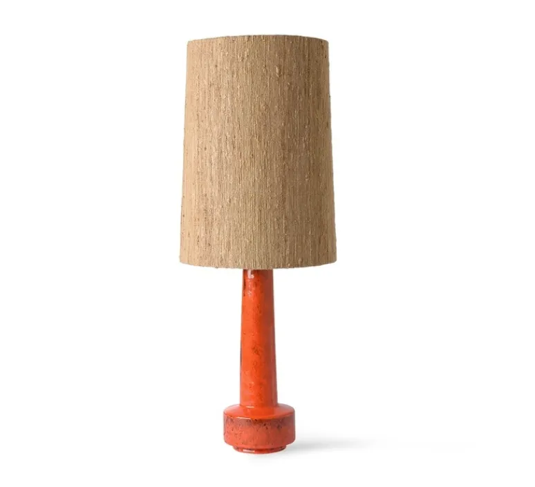 Lampe*HKLIVING Lampe, Cone + Retro Stoneware, céramique, , Ø32cm, H80cm - HK Living marron, rouge