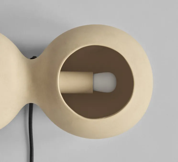Lampe, céramique, Le deux, sable, L32cm, H14,5cm - 101 Copenhagen