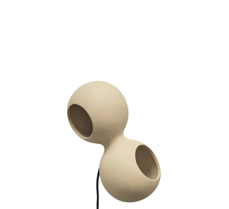 Lampe, céramique, Le deux, sable, L32cm, H14,5cm - 101 Copenhagen