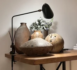 Lampe*Serge Mouille Lampe de bureau, Agrafée simple, , H70cm - noir