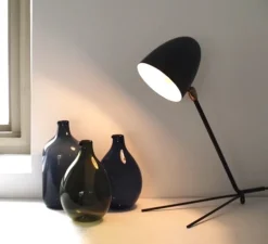 Lampe de bureau, Cocotte, noir, H34cm - Serge Mouille