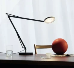 Lampe de bureau, John, noir mat, LED, dim, 3500K, 1000 lm, L16cm, H55cm - GRAU