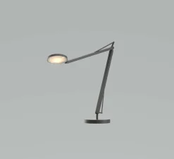 Lampe de bureau, John, noir mat, LED, dim, 3500K, 1000 lm, L16cm, H55cm - GRAU