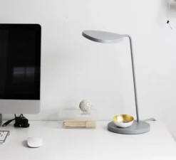 Lampe*Muuto Lampe de bureau, Leaf, , H41,5cm - Gris