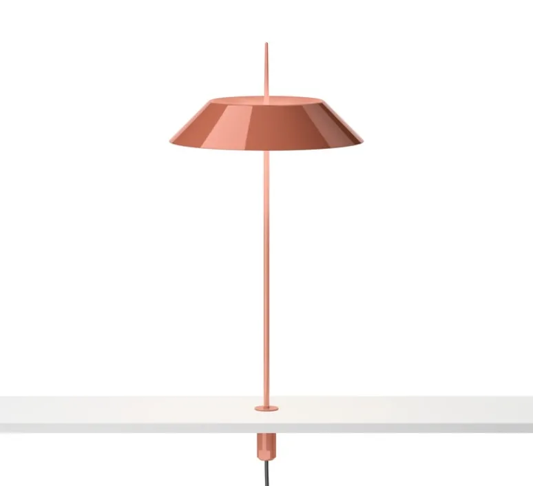 Lampe*Vibia Lampe de bureau, Mayfair Mini, boulonné sans socle, , LED, 2700K, 223 lm, Ø20cm, H38cm - terracotta