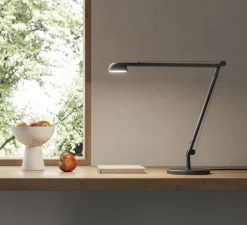 Lampe de bureau, Opuntia, noir, IP40, L18cm, H53cm - Panzeri