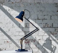 Lampe*Anglepoise Lampe de bureau, Original 1227 Brass, , Ø14cm H49cm - Ink Blue
