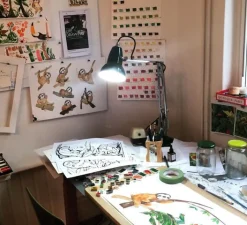 Lampe*Anglepoise Lampe de bureau, Original 1227 Mini, , L36cm, H48cm - noir