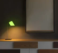Lampe de bureau, réédition de Charlotte Perriand, vert, L15cm, H51cm - Nemo Lighting