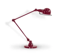 Lampe*Jieldé Lampe de bureau, Signal 2 bras, SI333, , brillant, Ø16cm, H60cm - bourgogne
