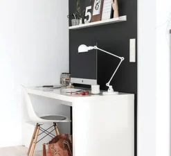 Lampe|Enfants*Jieldé Lampe de bureau, Signal 2 bras, SI333, , brillant, Ø16cm, H60cm - blanc