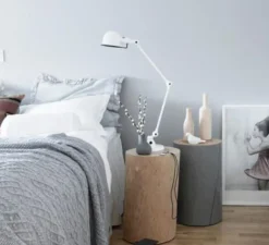 Lampe|Enfants*Jieldé Lampe de bureau, Signal 2 bras, SI333, , brillant, Ø16cm, H60cm - blanc