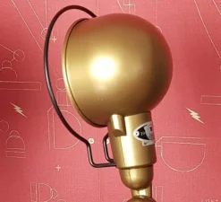 Lampe|Enfants*Jieldé Lampe de bureau, Signal 2 Bras, SI333, brillant, nacré, Ø16cm, H60cm - or