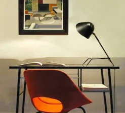Lampe de bureau, Tripode, noir, H35cm - Serge Mouille