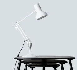 Lampe|Enfants*Anglepoise Lampe de bureau, Type 75, alpin, Ø14cm, H57cm - blanc