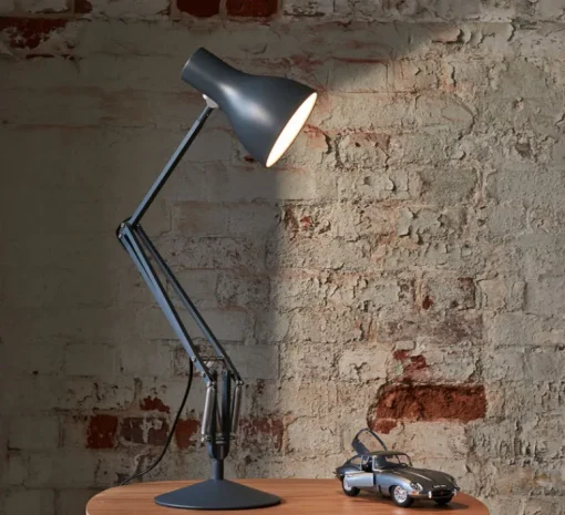 Lampe*Anglepoise Lampe de bureau, Type 75, , 2700K, 470lm, Ø14cm, H57cm - gris