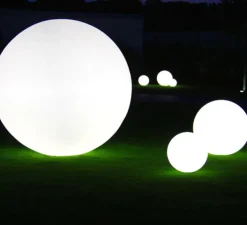 Lampe*Slide Lampe de jardin, GLOBO, , mat, Ø50cm - blanc