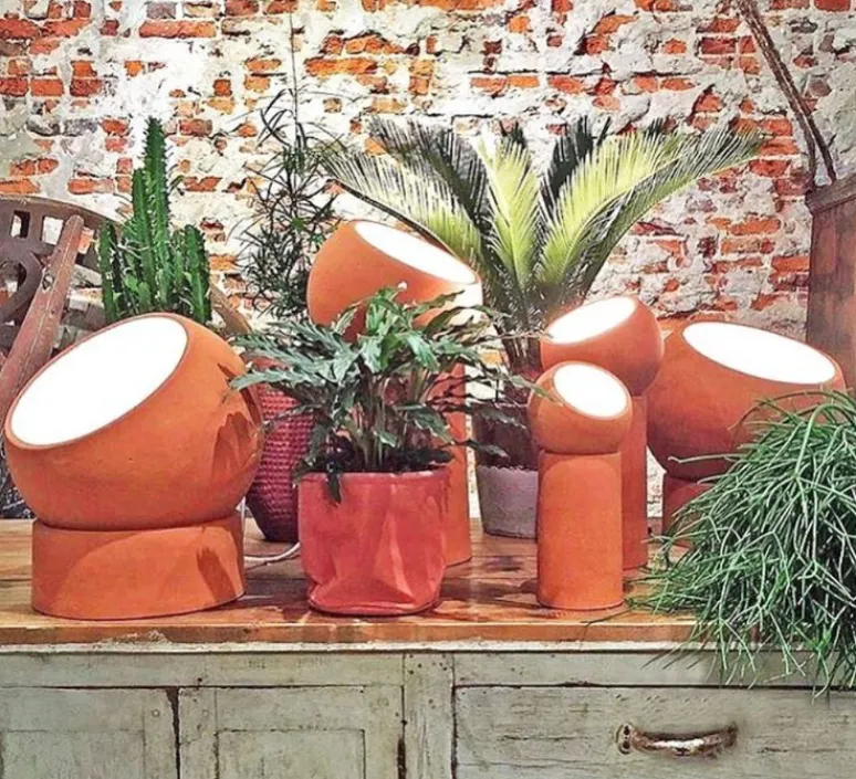 Lampe*Serax Lampe de sol, Terra Light M, , Ø16,5cm, H39cm - terracotta