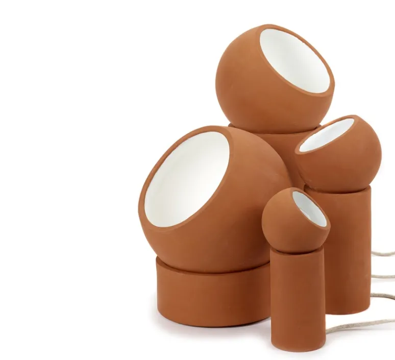 Lampe*Serax Lampe de sol, Terra Light M, , Ø16,5cm, H39cm - terracotta