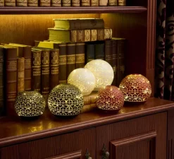 Lampe, Frida Glass Ball, blanc, Ø12cm, H12cm - Sirius