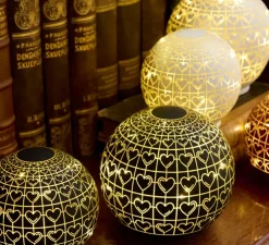 Lampe, Frida Glass Ball, blanc, Ø12cm, H12cm - Sirius