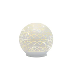 Lampe, Frida Glass Ball, blanc, Ø12cm, H12cm - Sirius