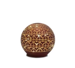 Lampe, Frida Glass Ball, rouge, Ø12cm, H12cm - Sirius