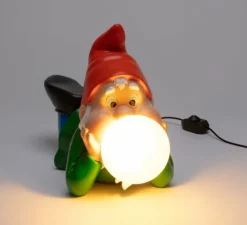 Enfants|Lampe*Seletti Lampe, Gummy Dreaming, nain réveur, , L18cm, H40cm - rouge