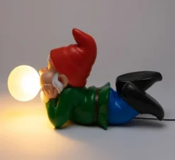Enfants|Lampe*Seletti Lampe, Gummy Dreaming, nain réveur, , L18cm, H40cm - rouge