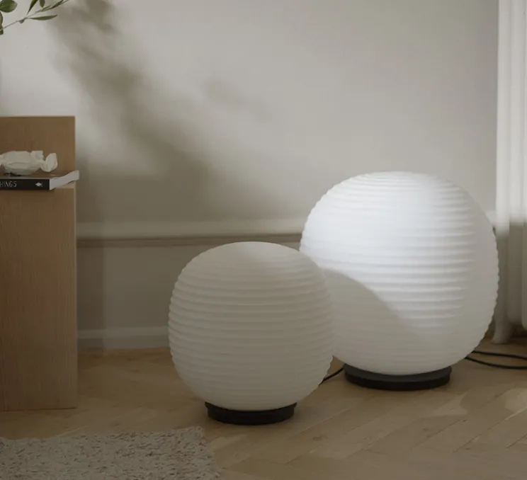 Lampe, Lantern Large, blanc, Ø40cm, H42cm - New Works