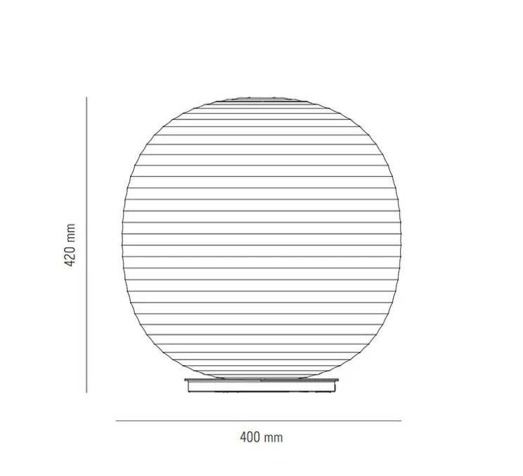 Lampe, Lantern Large, blanc, Ø40cm, H42cm - New Works