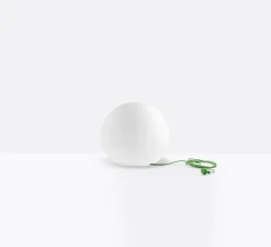 lampe outdoor, Happy Apple, blanc,câble vert, IP65, Ø50cm - Pedrali