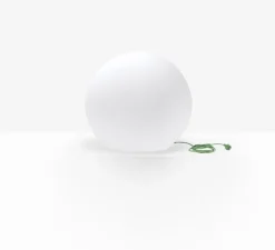 lampe outdoor, Happy Apple, blanc, câble vert, IP65, Ø80cm - Pedrali