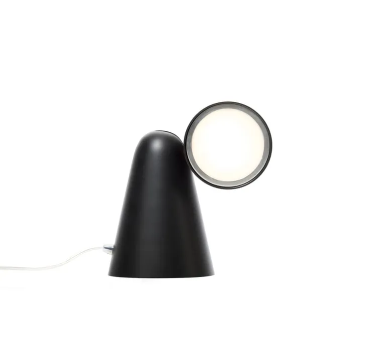 Lampe, Peppone, noir, LED, 2700K, 340lm, Ø9,5cm, H26,5cm - Formagenda