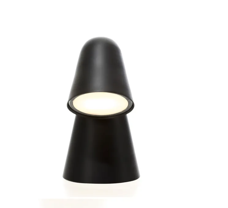 Lampe, Peppone, noir, LED, 2700K, 340lm, Ø9,5cm, H26,5cm - Formagenda