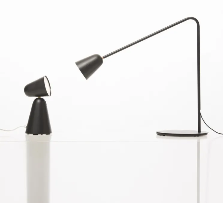 Lampe, Peppone, noir, LED, 2700K, 340lm, Ø9,5cm, H26,5cm - Formagenda
