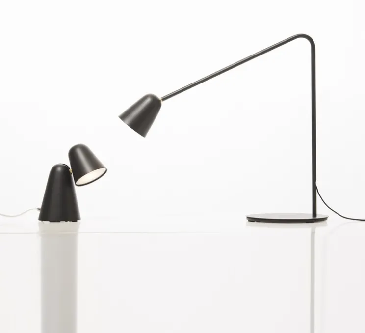 Lampe, Peppone, noir, LED, 2700K, 340lm, Ø9,5cm, H26,5cm - Formagenda