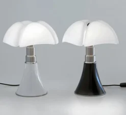 Lampe, PIPISTRELLO, marron foncé, Ø55cm, H86cm - Martinelli-luce