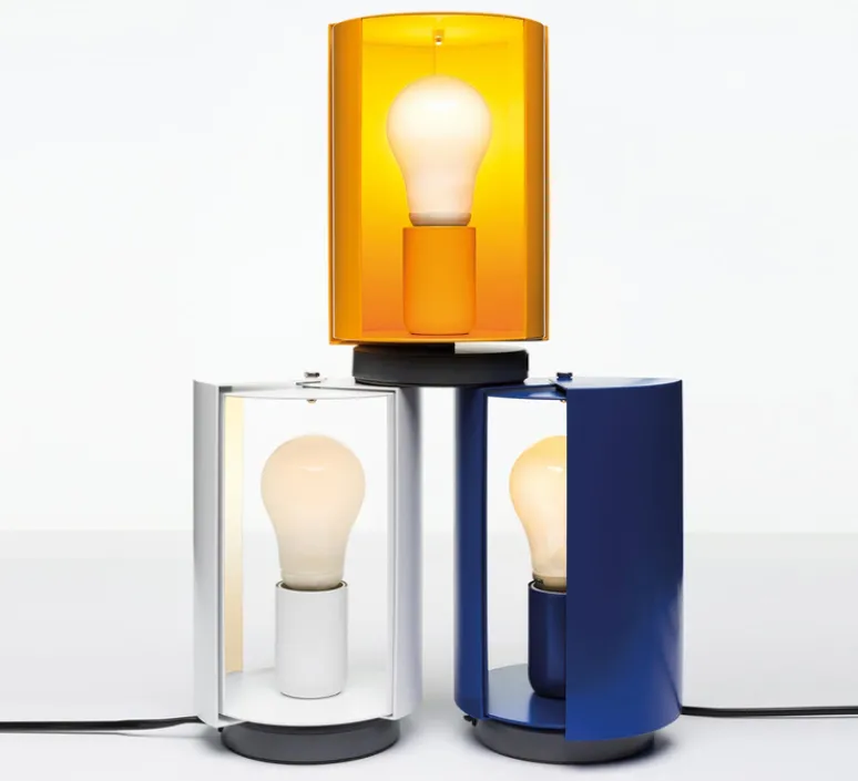 Lampe|Enfants*Nemo Lighting Lampe, Pivotante, Charlotte Perriand, , Ø12,5cm, H20cm - jaune