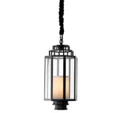 Suspension*Eichholtz Lanterne, Monticello S, , Ø24cm, H55cm - noir