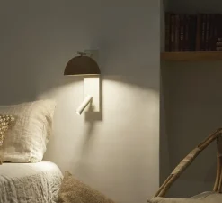 Applique*Luxcambra Liseuse, Absis A Reader, vertical, , L17cm, H33cm - blanc, terracotta