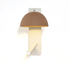 Applique*Luxcambra Liseuse, Absis A Reader, vertical, , L17cm, H33cm - blanc, terracotta