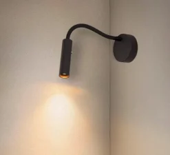 Applique*SLV Liseuse, Karpo goose, , LED, dim, 3000K, 380 lm, Ø3cm, H22,5cm - noir