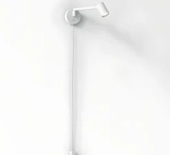 Liseuse murale, Ascoli Swing Plug In, blanc mat, L11cm, H11cm - Astro