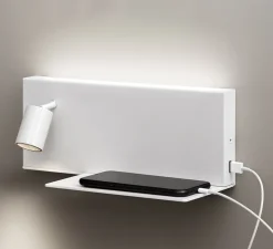 Liseuse murale, Jay, gauche, blanc, LED, 2700K, 750lm, L33cm, H11,5cm - Panzeri