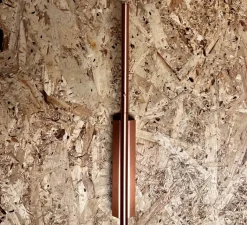 Lampe*CVL Liseuse murale, LINK 410, satiné, LED, 2700k, 240lm, L4.5cm, H41cm - cuivre