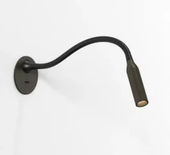 Applique|Lampe*Astro Liseuse murale, Lucca, encastrée, avec interrupteur, , LED, 2700k, 124 lm, Ø8,5cm, H40,4cm - bronze