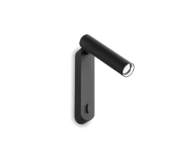 Liseuse murale, Match Snooze 1.0, noir, LED, 2700K, 330 lm, L2,6cm, H14cm - Wever&Ducré